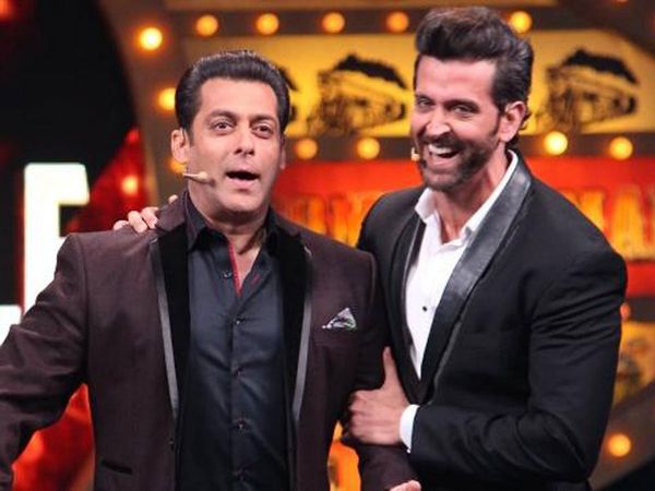 Salman Khan with Hrithik Roshan
