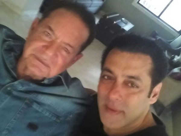 Salman Khan with father Salim Khan