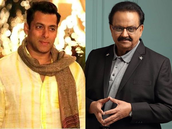 Salman Khan and SP Balasubrahmanyam 