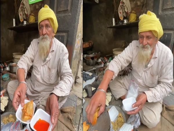 This 75-year-old old man is selling samosas in Amritsar for just Rs 2.50, this video is shadowed on social media