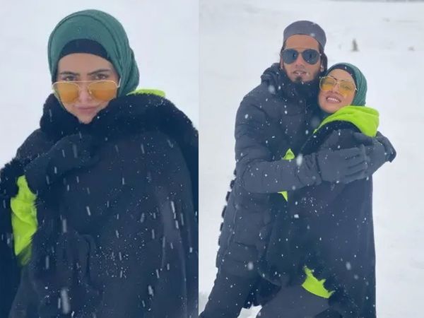 Sana Khan with Husband Mufti Anas