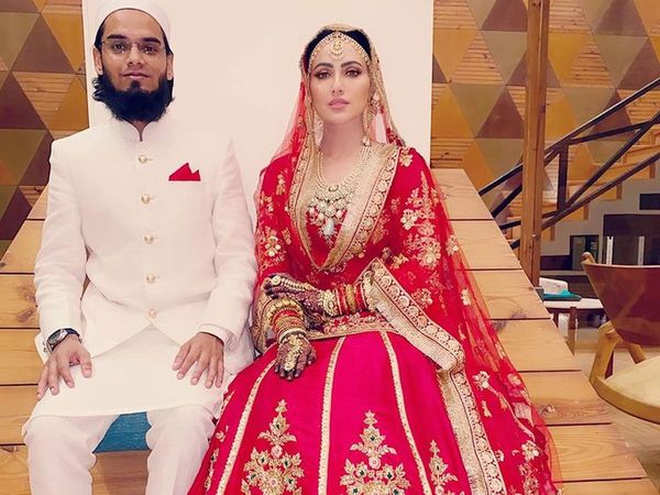 Sana Khan with Husband Mufti Anas