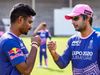 Rajasthan Royals captain Sanju Samson and director Kumar Sangakkara