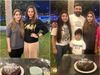 Sania Mirza with Mohammad Hafeez and family