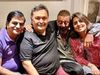 Neetu kapoor and Rishi kapoor के साथ संजय दत्त