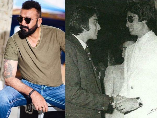 Sanjay Dutt with Amitabh Bachchan