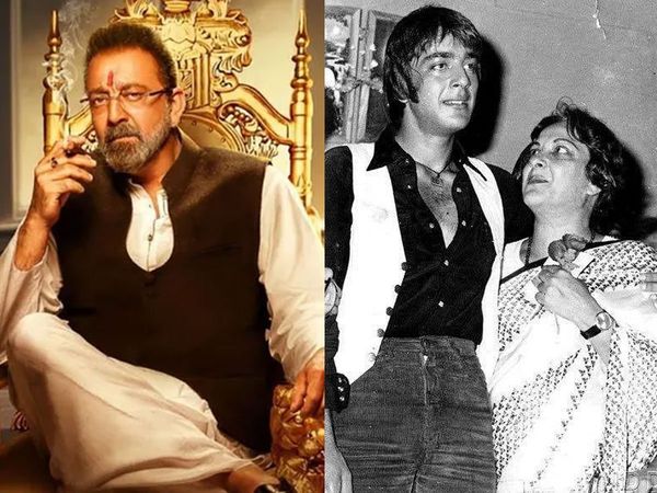 Sanjay Dutt with mother Nargis