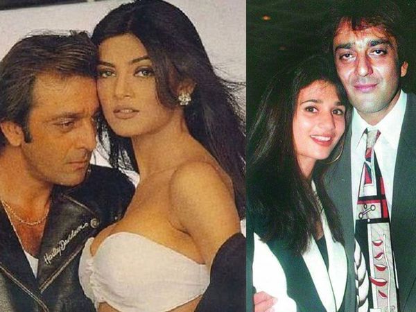 Sanjay Dutt with Sushmita Sen and Rhea Pillai 