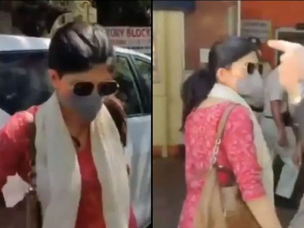 Sanjana Sanghi Arrives Bandra Police Station For Interrogation Sushant Singh Rajput Suicide Case