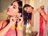 Sara Ali Khan, Sara Ali Khan in pink saree