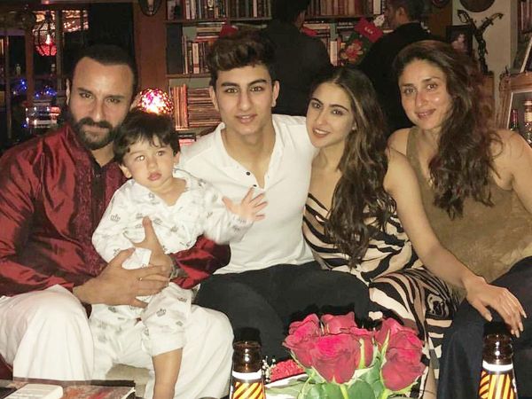 Saif Ali Khan with Wife and Children