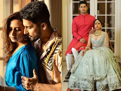 Sargun Mehta with Husband Ravi Dubey Sargun Mehta with Husband Ravi Dubey