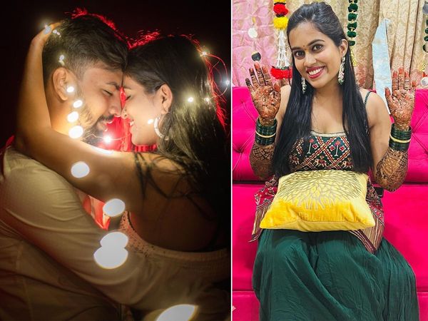 Sayli Kamble mehendi function begin indian idol 12 singer Nihal Tauro attend function check  inside pics and videos