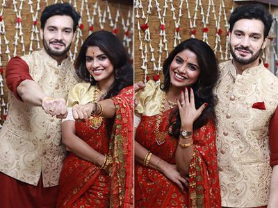 Sayantani Ghosh And Anugrah Tiwari engagement photos| TV Actress Sayantani  Ghosh And Anugrah Tiwari engagement photos- नागिन की एक्ट्रेस सायंतनी घोष  ने की बॉयफ्रेंड अनुग्रह से सगाई, कोलकाता ...