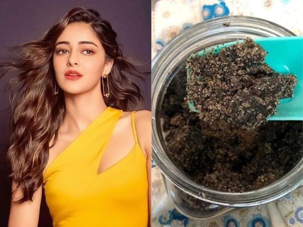 DIY coffee and coconut oil scrub 