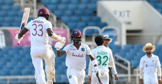 West Indies beat Pakistan by 1 wicket I west indies lost 9 wickets with 151 runs on the board kemar roach and jayden selaes played match winning knocks I West Indies vs Pakistan 1st Test I WI vs PAK I West Indies vs Pakistan