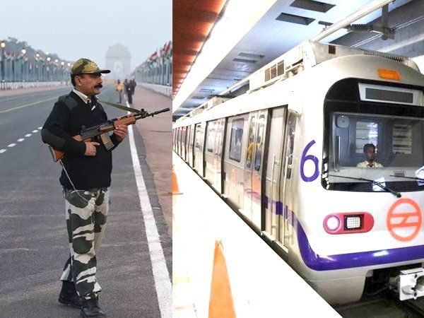 Delhi Metro:दिल्ली मेट्रो सेवा 'गणतंत्र दिवस' पर आंशिक रूप से रहेंगी प्रभावित,दिल्ली में कड़ी सुरक्षा व्यवस्था