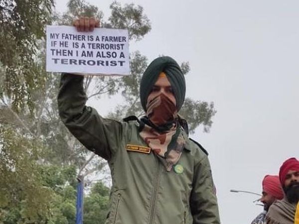 intelligence agencies on alert after pic surfaces man in Army uniform in Bathinda protest