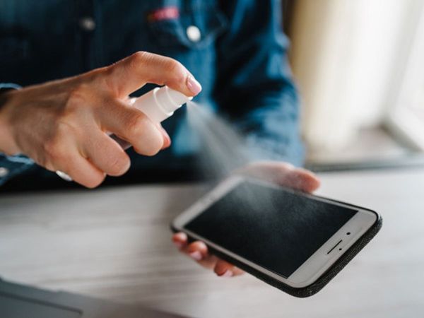 hand Sanitizer on mobile