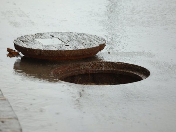 open manhole