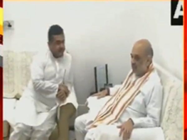  Suvendu Adhikari meet Amit Shah in Delhi, hands over list of 100 names who raise funds for TMC!