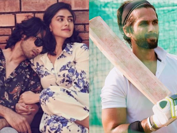 Shahid Kapoor with Mrunal Thakur