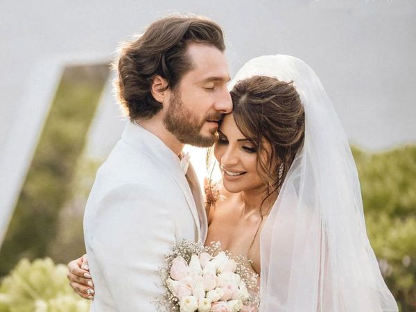 Actress Shama Sikander with Husband James Milliron