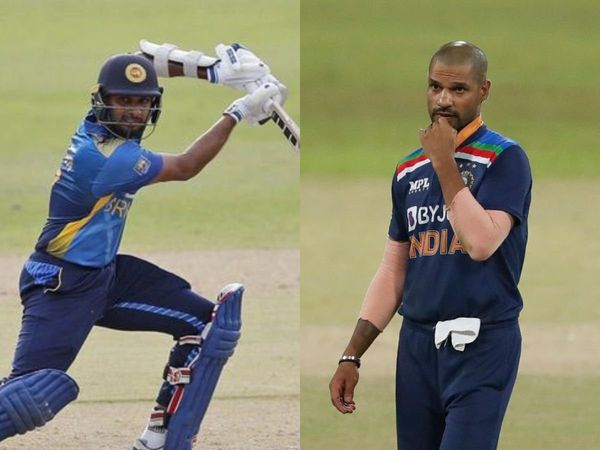 Dasun Shanaka and Shikhar Dhawan