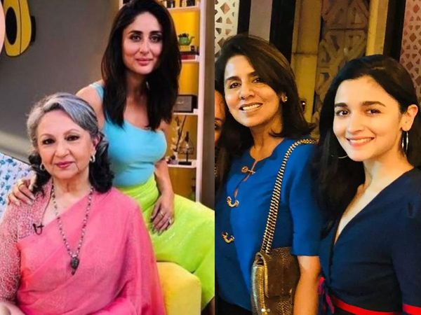 Kareena Kapoor with Sharmila Tagore and Alia Bhatt With Neetu Kapoor