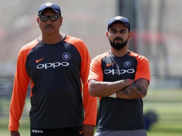 ravi shastri and virat kohli