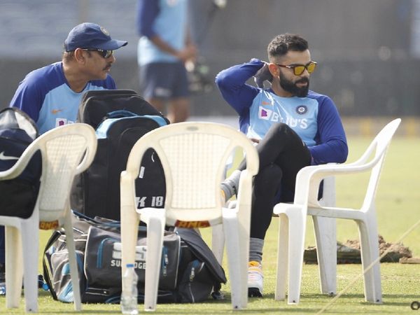 Ravi Shastri and Virat Kohli