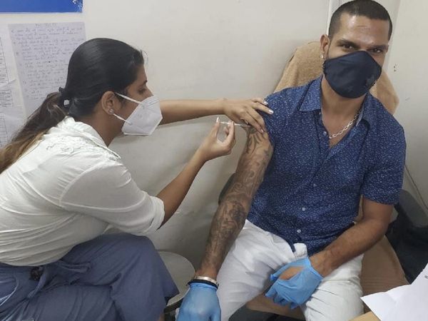 Shikhar Dhawan vaccination