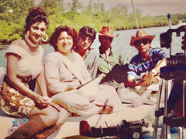 Shilpa Shetty with Saroj Khan