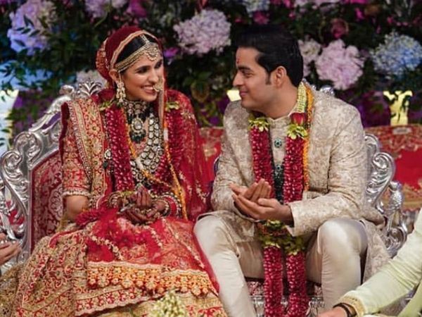 Akash Ambani and Shloka Mehta