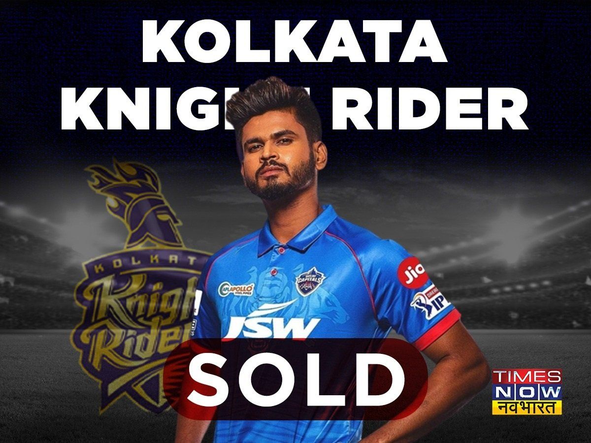 Indian Batsman Shreyas Iyer Sold To Kolkata Knight Riders KKR By 12 ...