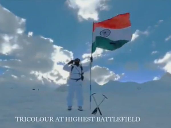 Tricolour at Siachen sikkim and Tawang Warriors celebrate Independence Day 2022 at peahs of mountains 