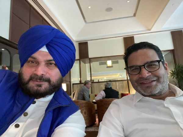 Navjot Singh Sidhu and Prashant Kishor
