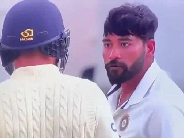 mohammed siraj and sam curran tussle