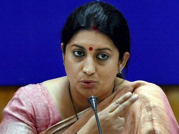 Smriti Irani targets Congress over KR Ramesh Kumar's rape remark