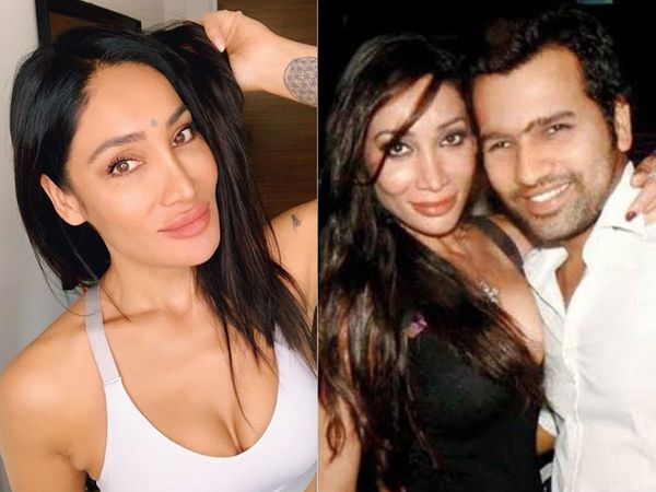 Sofia Hayat with Rohit Sharma