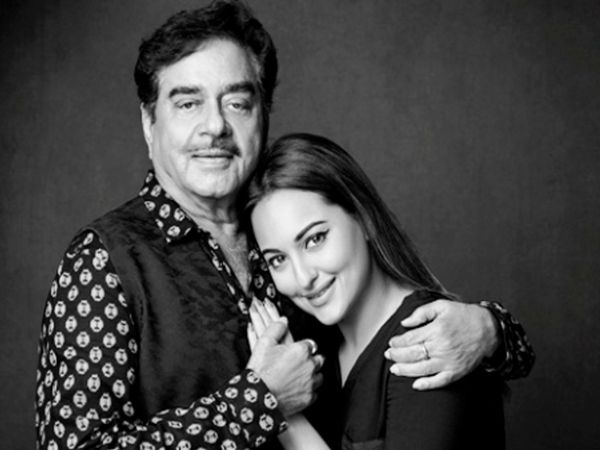 sonakshi with Dad shatrughna