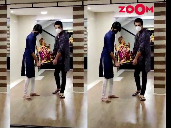 sonu sood ganpati visarjan video celebs join ekta kapoor in this ritual 
