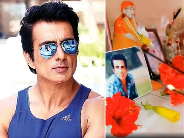 Sonu Sood photo among Gods place and worships by man after bollywood Actor send his mother home