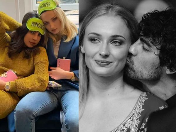 Sophie Turner with Priyanka Chopra and husband Joe Jonas