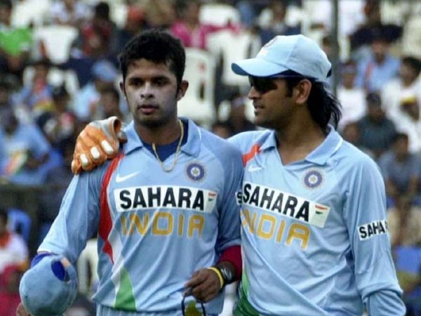 s sreesanth and ms dhoni