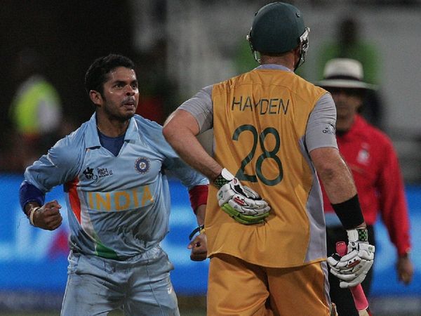 s sreesanth vs matthew hayden