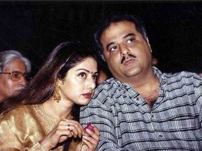 Boney Kapoor with Late Wife Sridevi