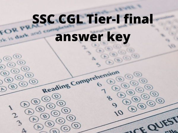 SSC CGL Tier-I final Answer key 2020