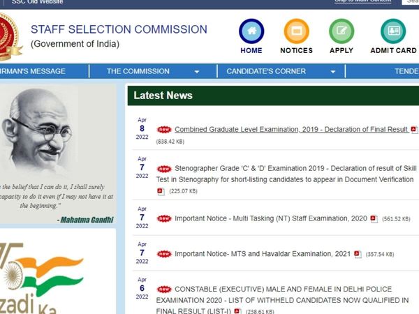 SSC CGL Final Result 2019