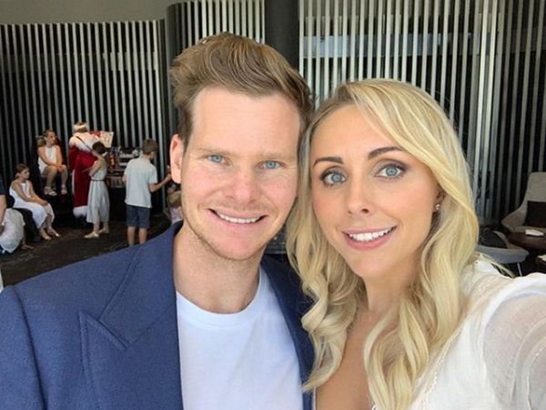 Steve Smith with wife Dani